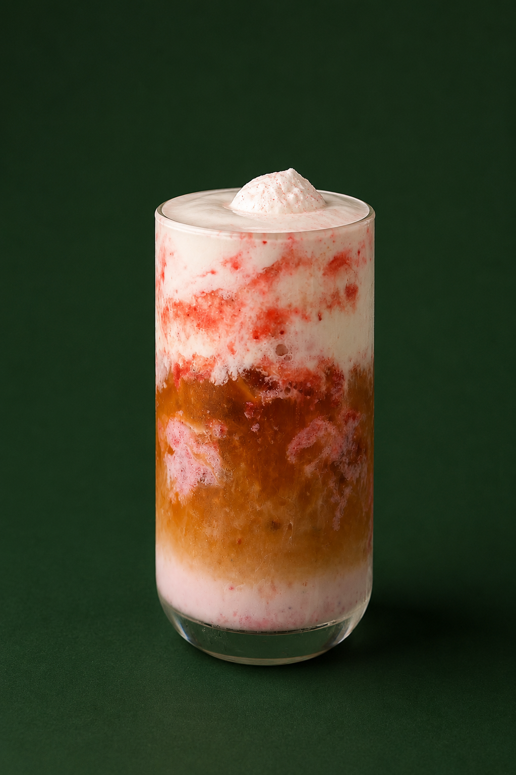 Strawberry + Cream latte
